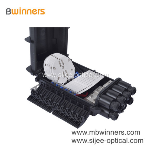 Horizontal Type 288 Core 4 Inlets/Outlets Fiber Optic Splice Closure